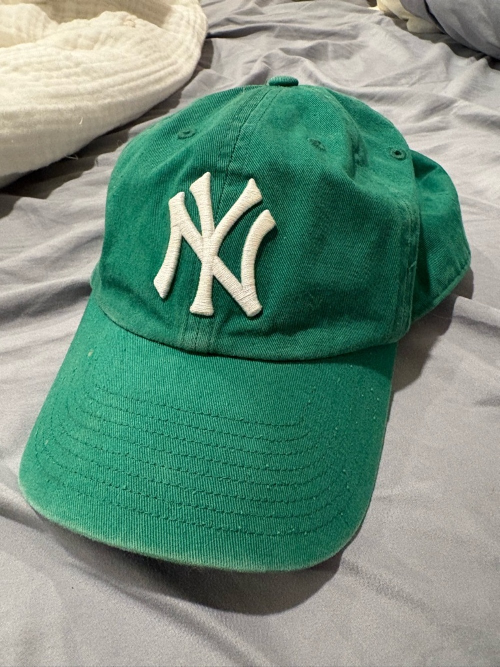 New Era Green Baseball Cap with White NY Logo